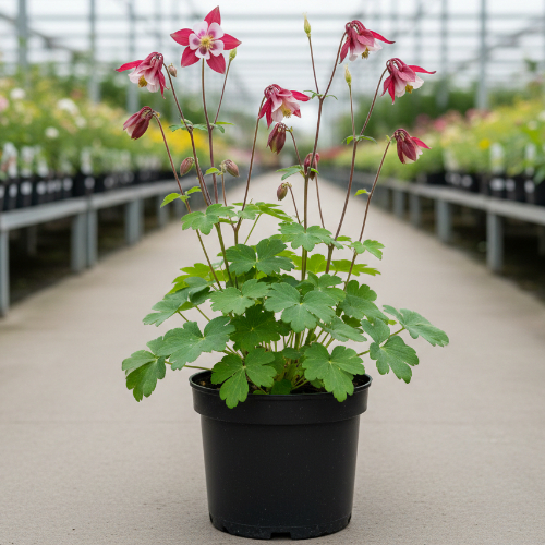 Аквилегия гибридная Кримсон Стар (Рождественская звезда) купить
