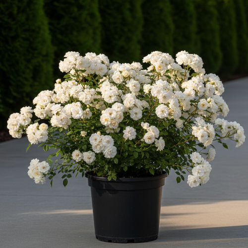 Роза почвопокровная Альба Мейдиланд купить